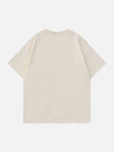 T-Shirt mit Blume des Lebens-Stickerei
